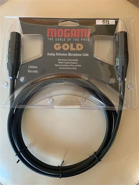 Mogami NEW 6 FOOT Microphone Gold Studio QUAD Cable Male Reverb