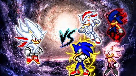 Shadic OP VS Sonic Chaos OP Shadow OP Sonic Exe OP Sonic Black V2