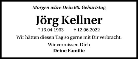 Traueranzeigen Von J Rg Kellner Trauer Anzeigen De