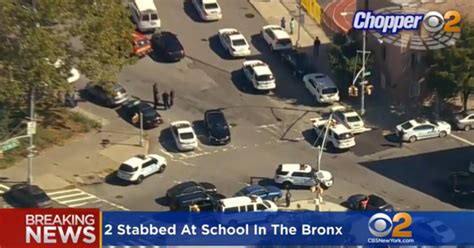 Student Dead Another Critical After Stabbing At Bronx School Cbs New