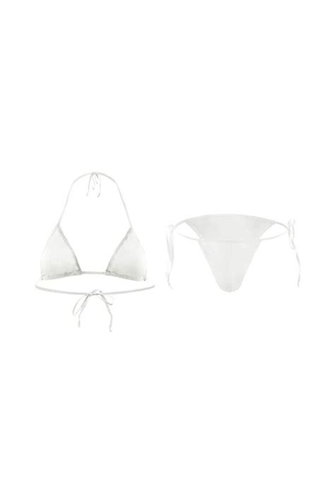 SKFLABOOF Sexy Hot Mankini Homme Bite Transparent Slip Strip Tease