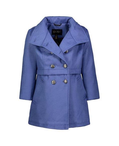 Jessica Simpson Big Girls Fashion Double Breasted Faux Wool Coat Macys