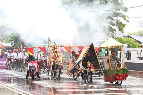 Keluarga Besar Dinsos Pm Kota Tarakan Turut Serta Dan Meramaikan Pawai