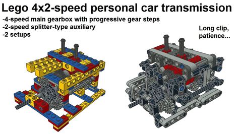 Lego X Speed Personal Car Transmission Remake Youtube