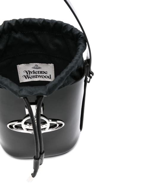 Vivienne Westwood Daisy Leather Bucket Bag Black FARFETCH