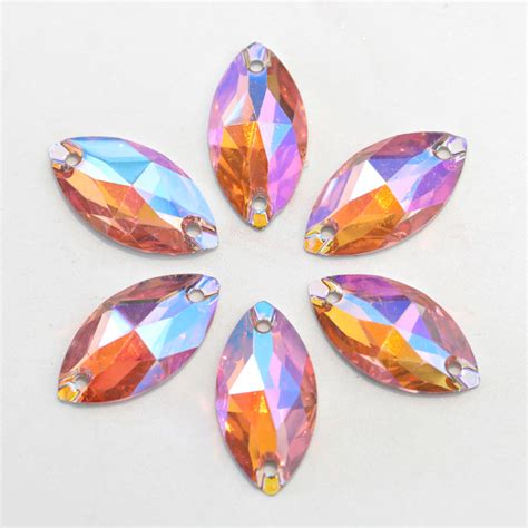 Wholesale Flat Back Resin Sew On Rhinestone Silver Back