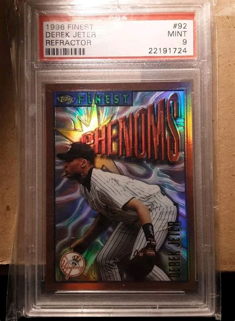 1996 Finest Derek Jeter 229 Refractor PSA 9 Mint EBay