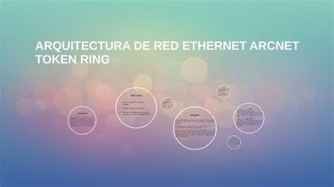 Arquitectura De Red Ethernet Arcnet Token Ring By Jose Maria Victorio Cabrera On Prezi