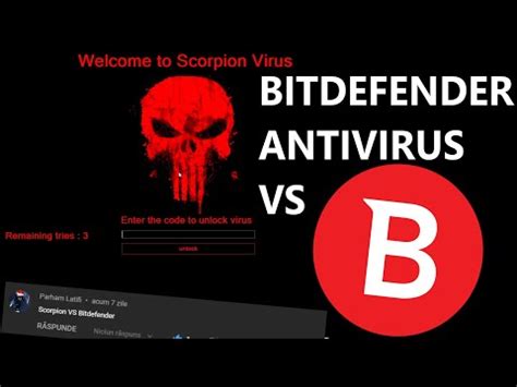 BitDefender Antivirus VS Scorpion Virus YouTube