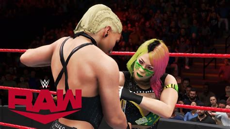 Wwe 2k20 Raw Rhea Ripley Vs Asuka Youtube