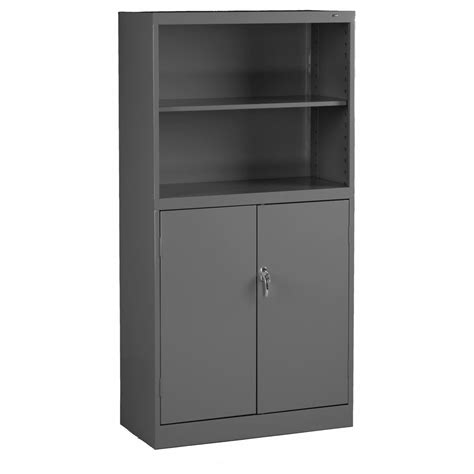 Tennsco Medium Gray Steel Storage Cabinet 2ter1bcd18 72mgy Grainger