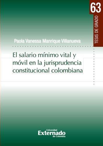 El Salario M Nimo Vital Y M Vil En La Jurisprudencia Constitucional