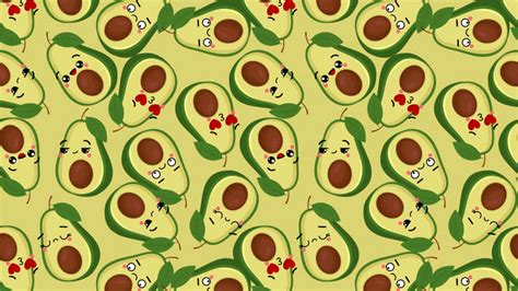 Cute Avocado Backgrounds Wallpapers