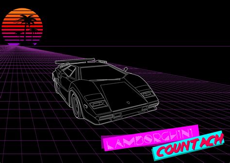 Lamborghini Countach 80s Visual Style by MrMaikiu on DeviantArt