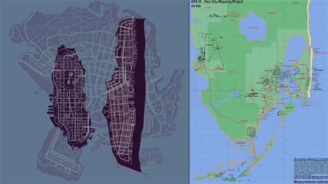 Vice City Map Created By Gta 6 Mapping Community Out Scales The Map Of