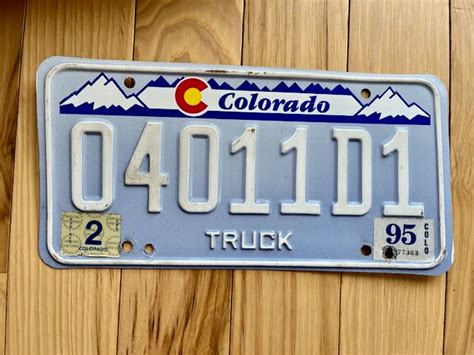 1995 Colorado Truck License Plate Rusticplates