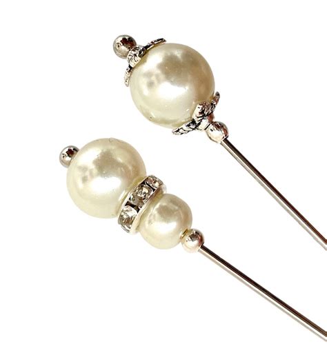 Beautiful Long Pearl Hat Pins in a Choice of Length Wedding - Etsy