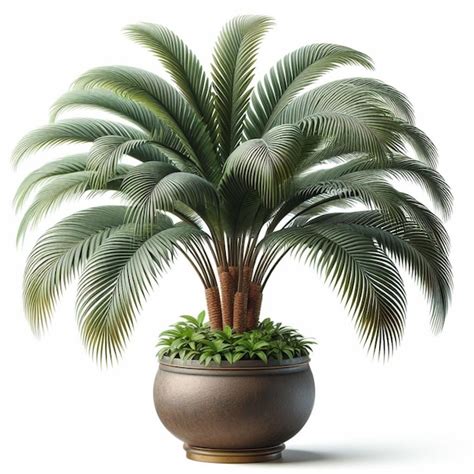 Kentia Palm Howea Forsteriana Prise De Vue En Studio Isolée Sur Un Fond