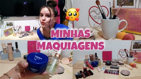 Tour Pelas Minhas Maquiagens Realidade Nany Sousa Youtube