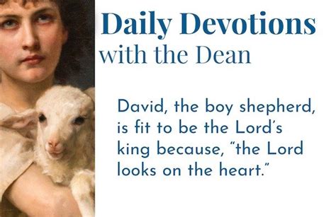 The Lord Looks On The Heart Daily Devotions With The Dean Cathedral