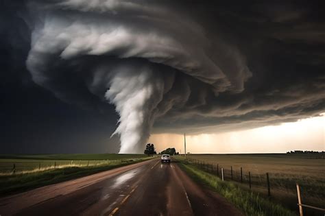 Tempestade Perseguindo Emoções Tempos de Tornado Fotos de Tornado