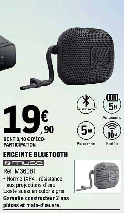 Promo Enceinte Bluetooth Muse Chez E Leclerc ICatalogue Fr