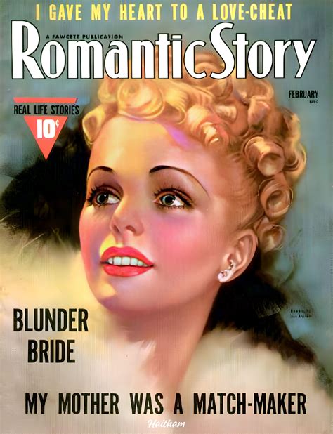 Romantic Story Magazine February 1939 Cheating Comic Art Real Life February Give It To Me