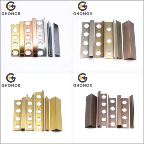 China Customized Brushed Brass Tile Trim Manufacturers Suppliers Factory Made In China