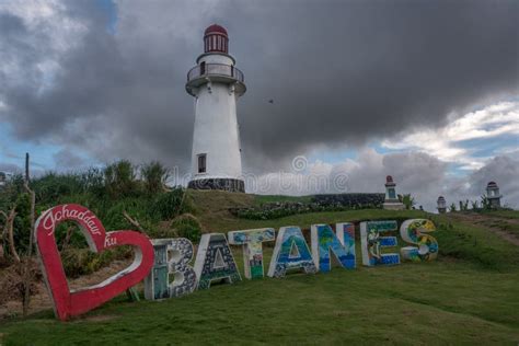 Lighthouse At Naidi Hills Basco Batanes Editorial Photography