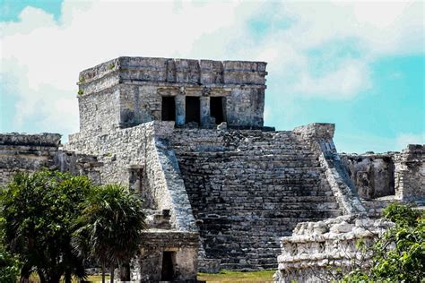 Tulum Ruins With An Open Cenote From Playa Del Carmen Triphobo