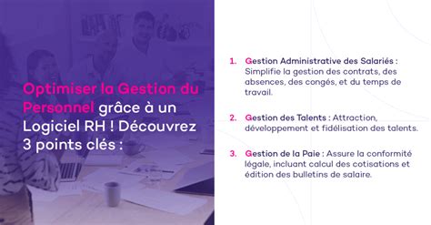 Solution de gestion du personnel les fonctionnalités clés