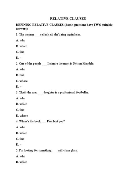 Defining And Non Defining Relative Clauses A Guide To Using Relative Pronouns In Sentences With