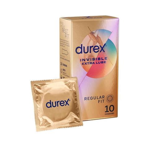 Buy Durex Invisible Condoms Extra Lube Pack Online At Chemist Warehouse