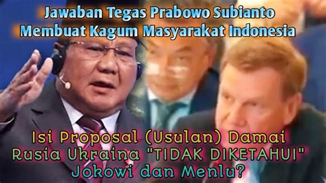 Aksi Viral Prabowo Subianto Membalas Keraguan Ukraina Jokowi Dan