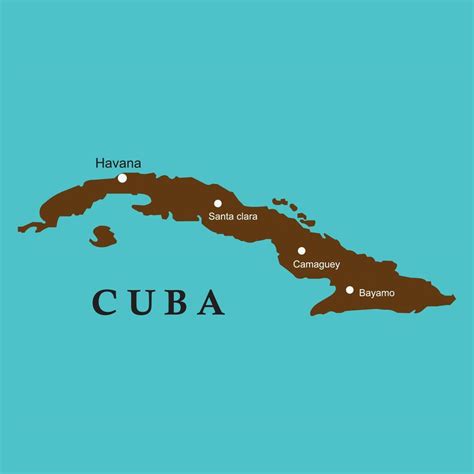 Cuba Map Design 46658786 Vector Art At Vecteezy