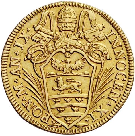 1 Doppia Innocent Xi Papal States Numista