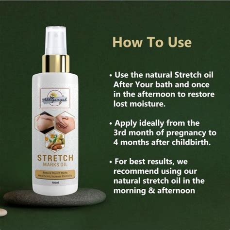 Abhigamyah Natural Stretch Marks Oil For Removing Stretches Scars