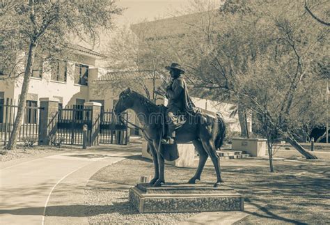 Downtown Phoenix Arizona in Black and White Stock Image - Image of ...