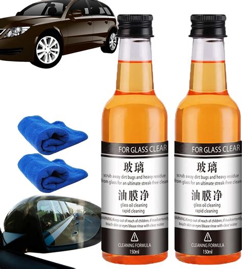 Lpshgk Car Glass Oil Film Remover Car Windshield Oil Film Cleaner Glass Oil Film