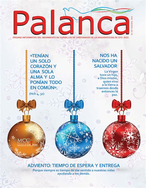 Revista Palanca Diciembre Movimiento Cursillo De Cristianidad