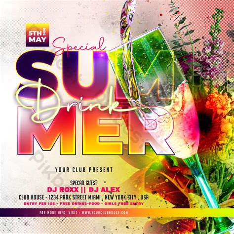 Summer Beach Party Flyer Psd Free Download Pikbest