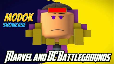 Modok Showcase Roblox Marvel And Dc Battlegrounds Youtube