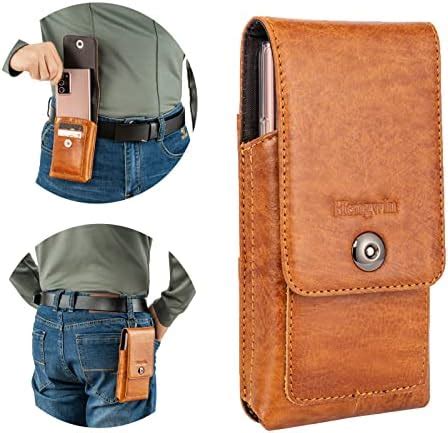 Hengwin Genuine Leather Cell Phone Holster For Iphone Pro Max Xr