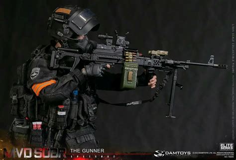 New Product Damtoys Russian Spetsnaz Mvd Sobr Pkm Gunner 16 Scale