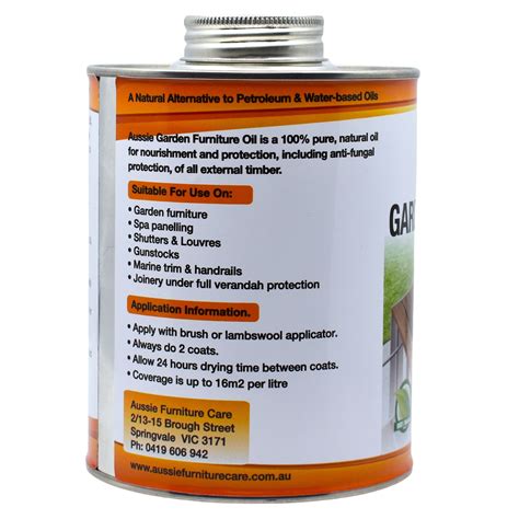 Aussie Furniture Care Outdoor Timber Garden Furniture Oil 1Ltr