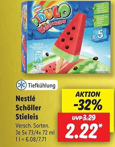 Nestlé Schöller Stieleis Angebot bei Lidl