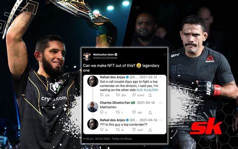 Islam Makhachev Shares A Screenshot Of Rafael Dos Anjos Questioning His