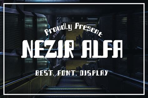 Nezir Alfa Font By Maikofarazhatta Creative Fabrica