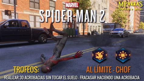 Marvel Spider Man 2 Guía trofeos Al límite Chof Realizar 30