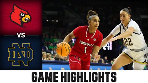 Louisville vs. Notre Dame Game Highlights | 2023-24 ACC Women's ...